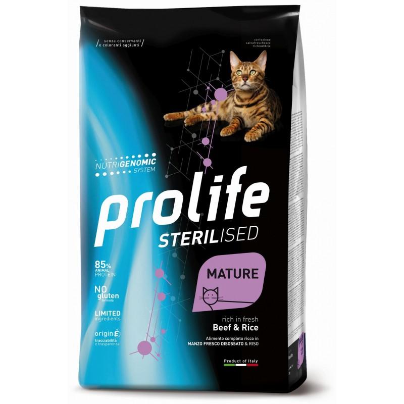 Prolife Sterilised Mature Manzo e Riso per Gatti Senior
