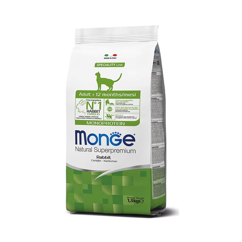 Monge Adult Monoprotein Coniglio per Gatti Outlet