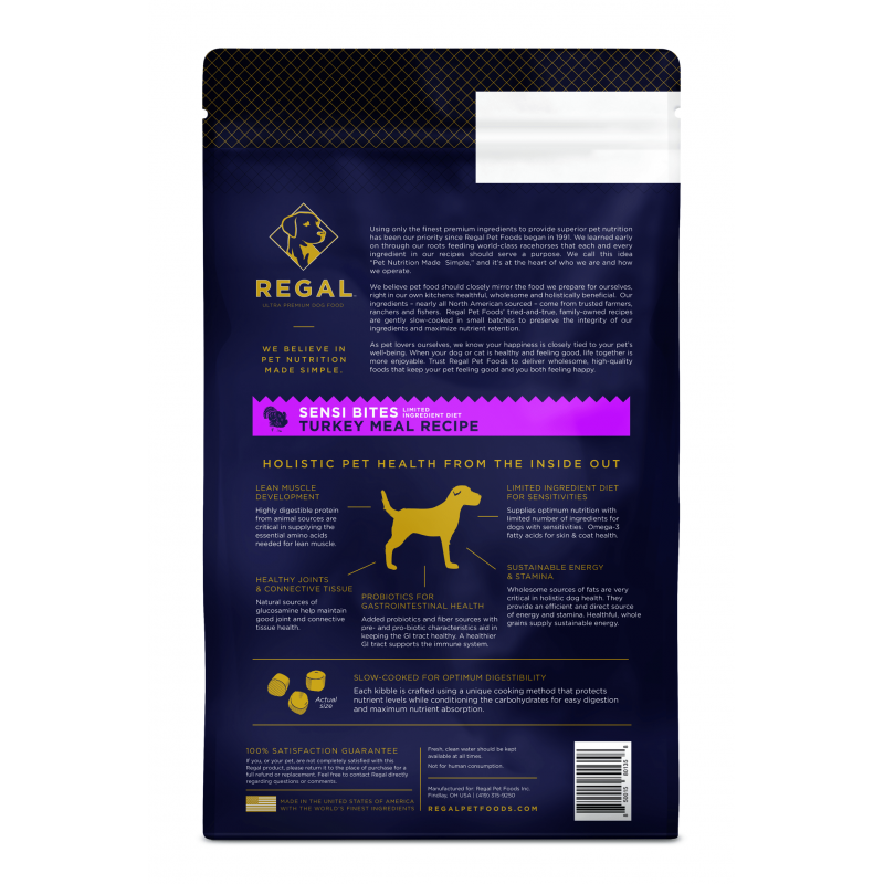 Regal Sensi Bites Holistic per Cani Moda