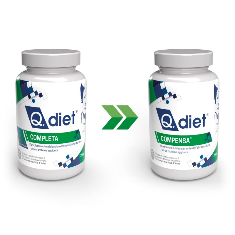 Q.diet Compensa per Cani e Gatti Soddisfazione Garantita
