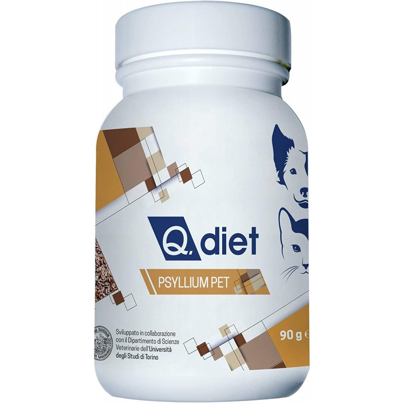 Q.diet Psyllium Pet per Cani e Gatti Qualità Garantita