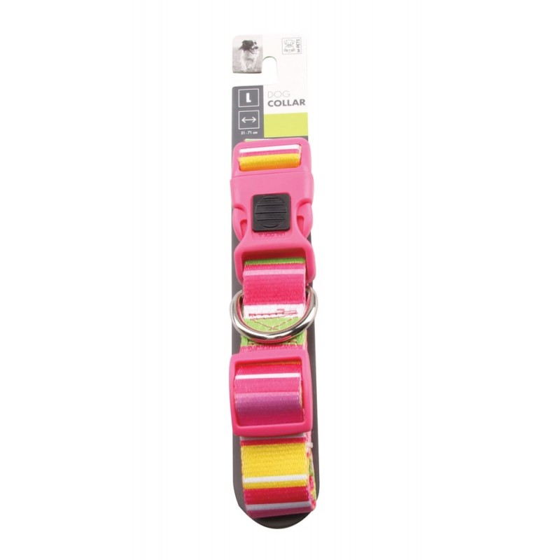 M-Pets Stripes Rosa Collare per Cani Negozi Online