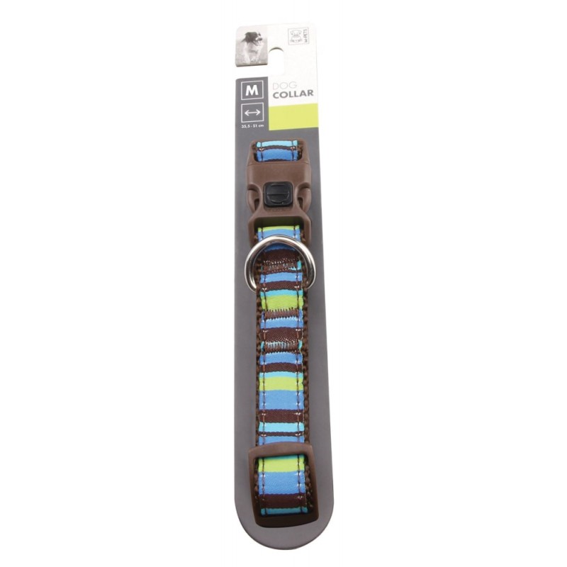 M-Pets Stripes Marrone Collare per Cani Acquista Ora
