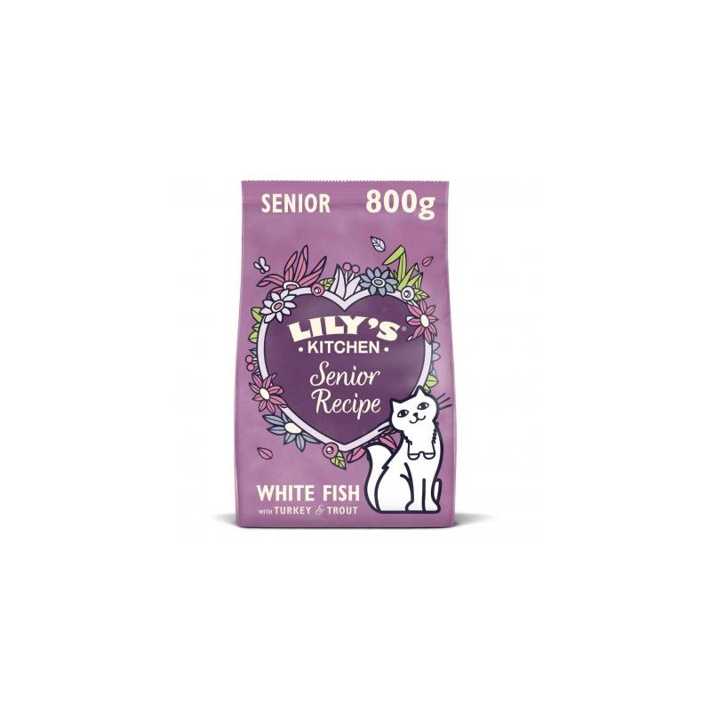 Lily's Kitchen Senior Pesce Bianco e Tacchino per Gatti