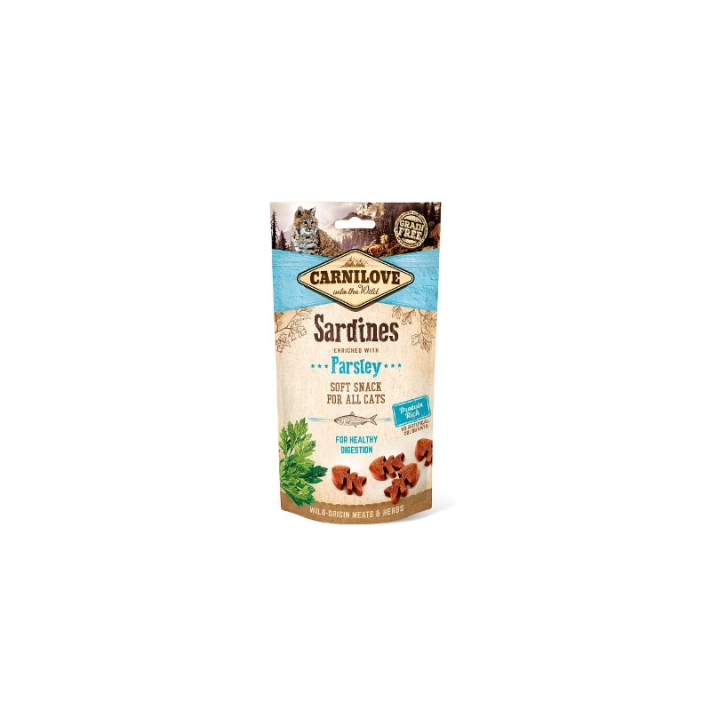 Carnilove Snack Semiumido con Sardine e Prezzemolo per Gatti