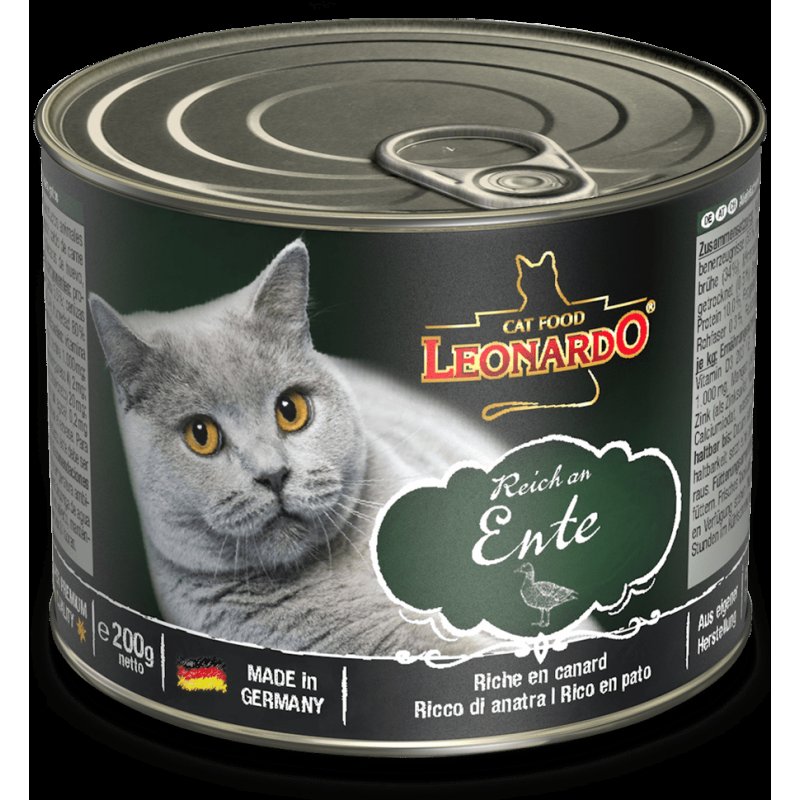 Leonardo Ricco di Anatra Cibo Umido per Gatti Nuovo