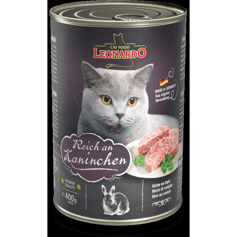 Leonardo Ricco di Coniglio Cibo Umido per Gatti Promozione