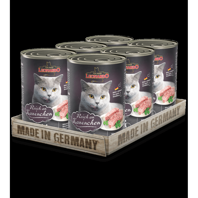 Leonardo Ricco di Coniglio Cibo Umido per Gatti Promozione
