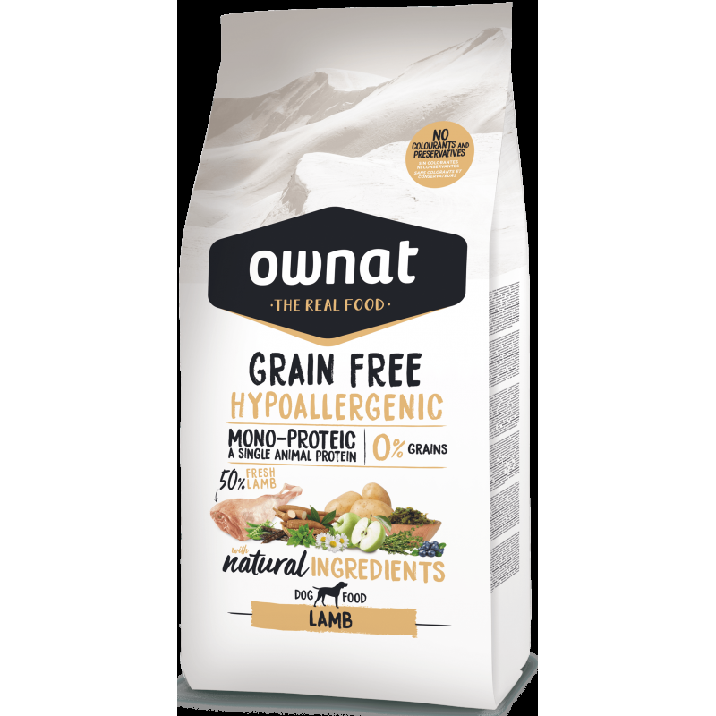 Ownat Grain Free Hypoallergenic Agnello per Cani