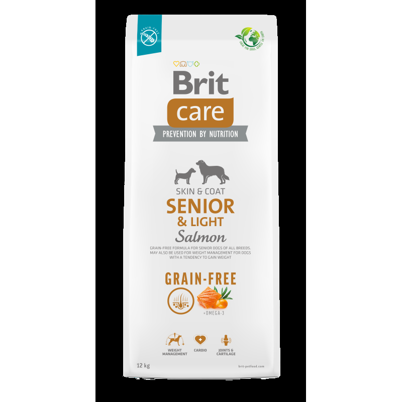 Brit Care Senior Light Salmone e Patate per Cani