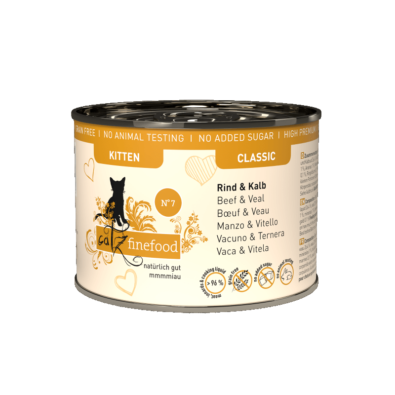 Catz Finefood Kitten Cibo Umido per Gattini Soddisfazione Garantita