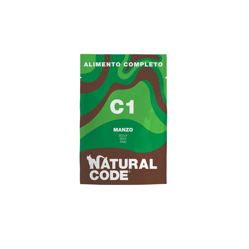 Natural Code Adult Cat Complete in Bustina per Gatti