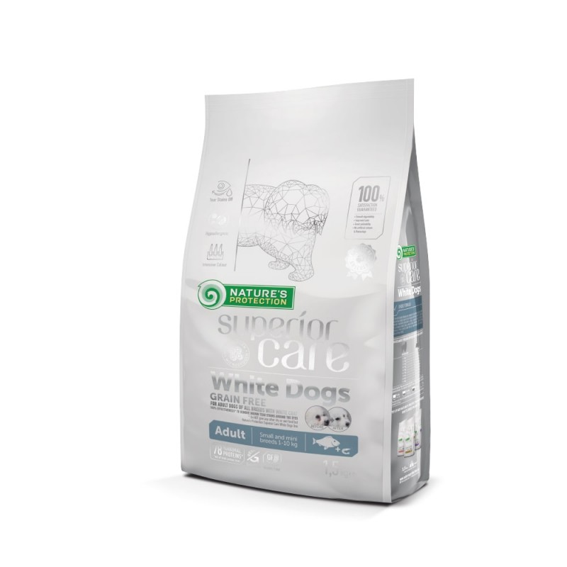 Nature's Protection White Dogs Mini con Pesce Bianco per Cani Adulti