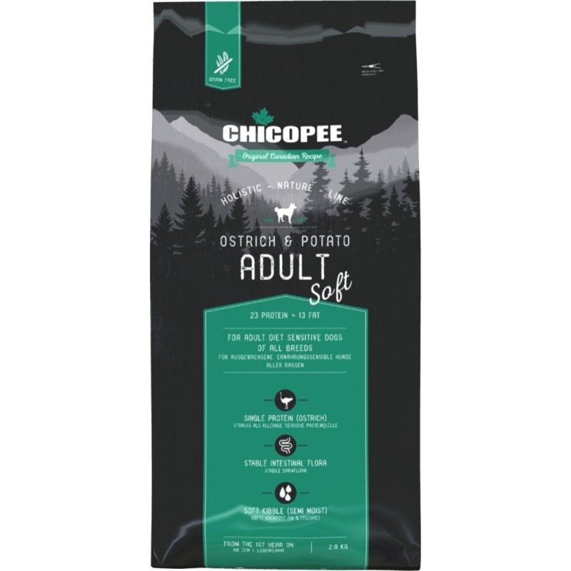 Chicopee Holistic Adult Struzzo e Patate per Cani