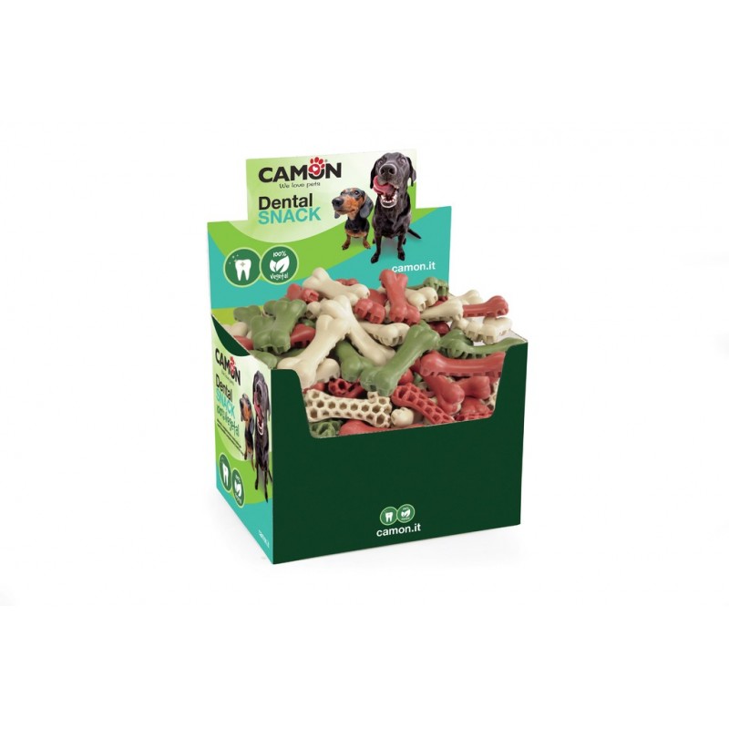 Dental Snack Osso Vegetale Barbabietola e Spinaci per Cani 2025