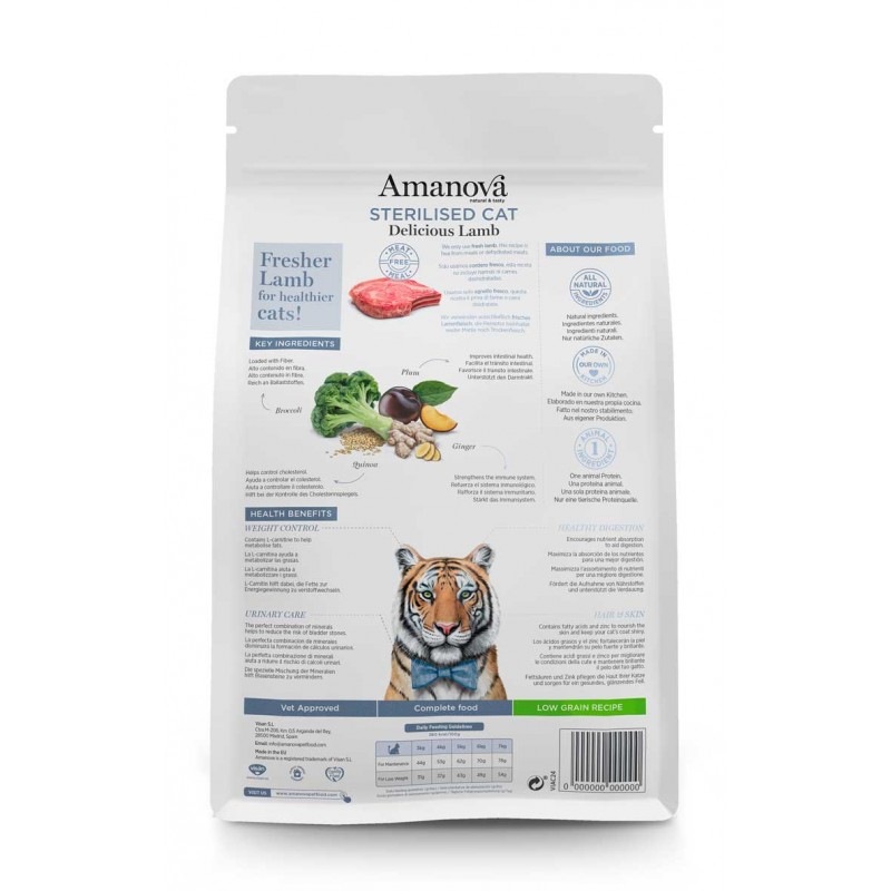 Amanova Sterilised Cat Agnello per Gatti Outlet