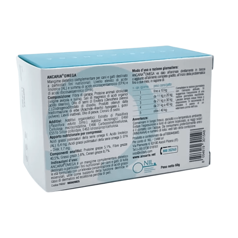 Ancaria Omega Compresse per Cani e Gatti In Linea