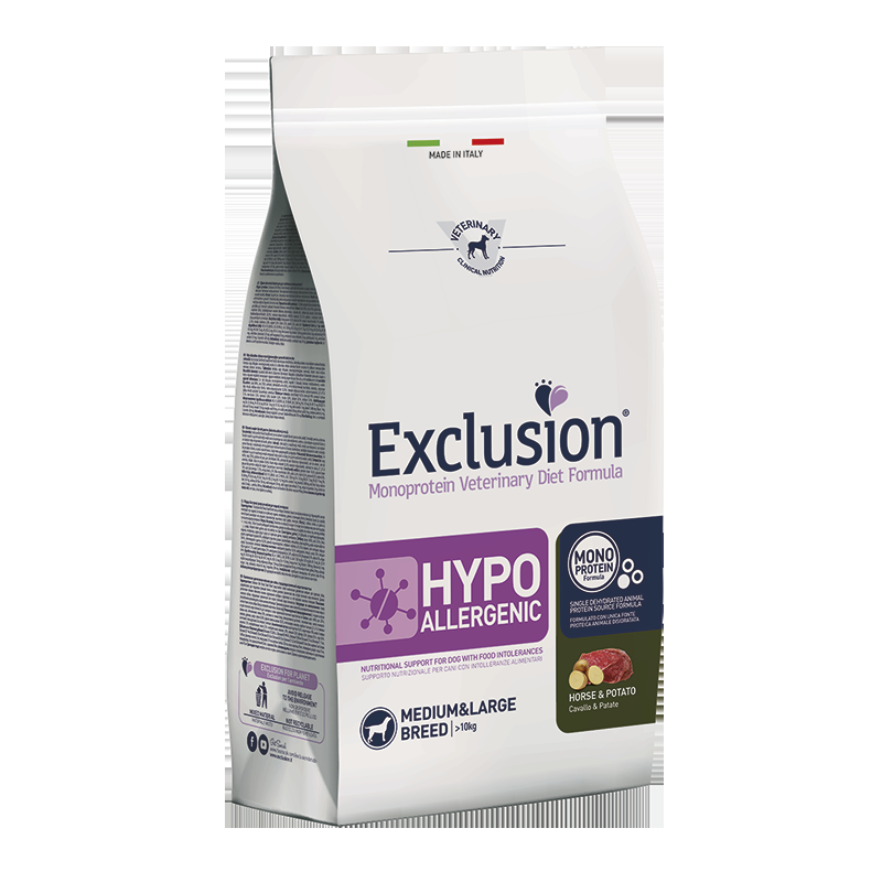 Exclusion Diet Hypoallergenic Cavallo e Patate per Cani