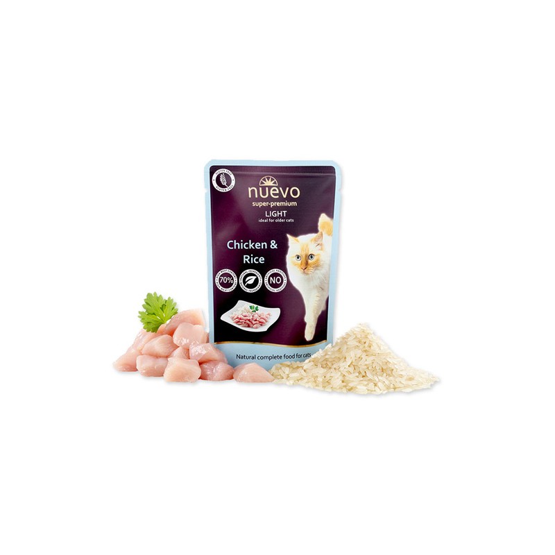 Nuevo Super Premium Patè Light & Senior per Gatti Soddisfazione Garantita