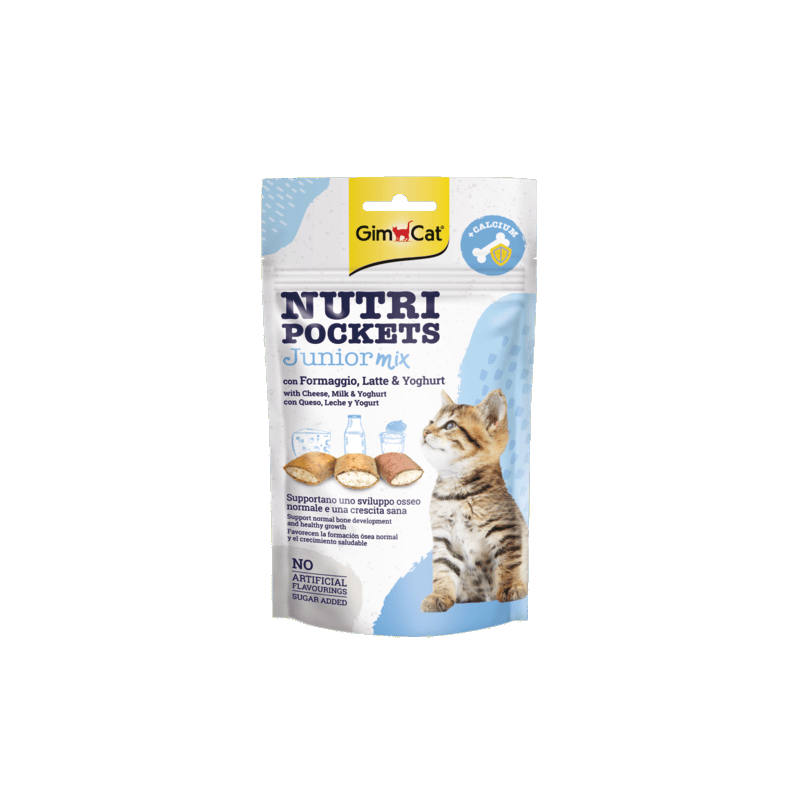 GimCat Nutripockets Junior Mix Snack per Gattini