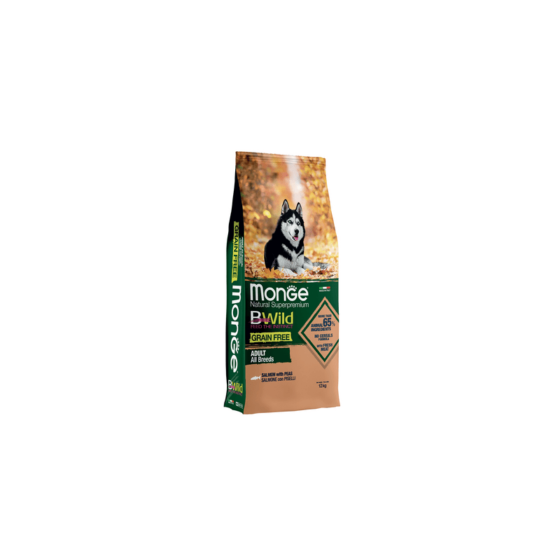Monge BWild Grain Free Salmone con Piselli per Cani