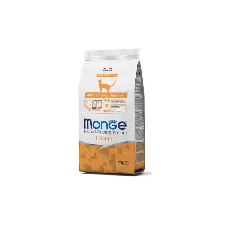 Monge Light con Tacchino per Gatti