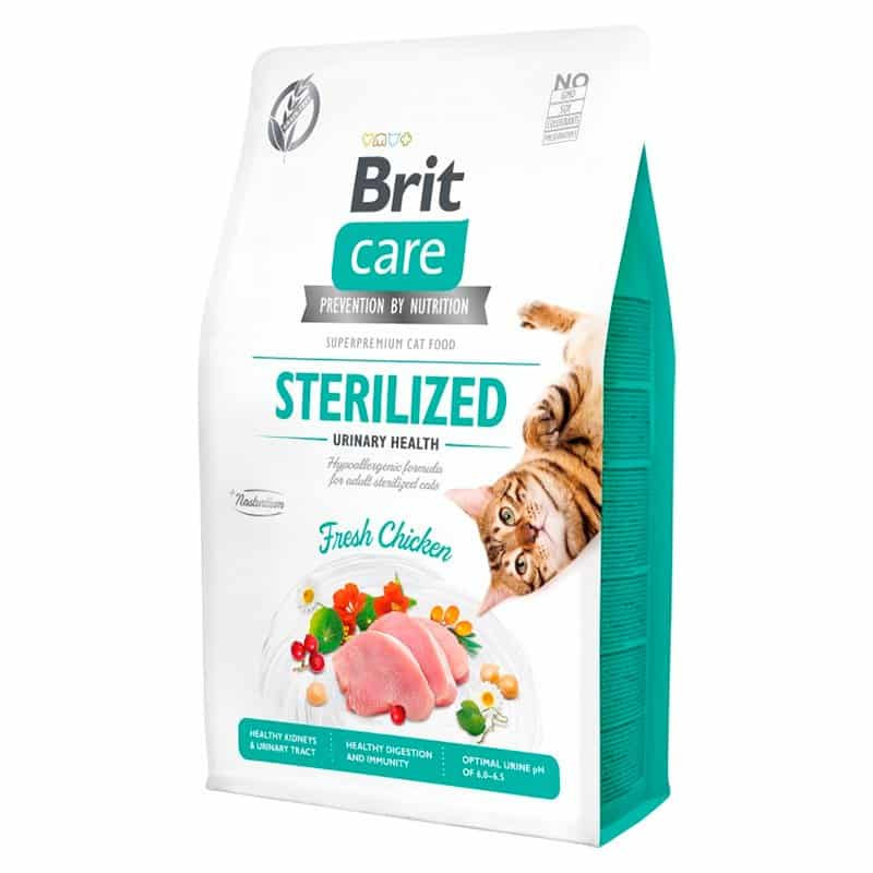 Brit Care Sterilised Urinary Health con Pollo Fresco per Gatti Vendite Flash