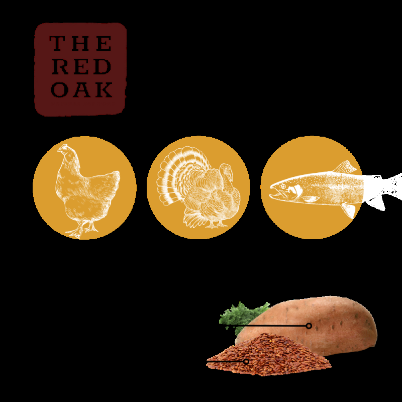 The Red Oak Puppy Pollo Tacchino e Salmone Grain Free per Cuccioli Italy