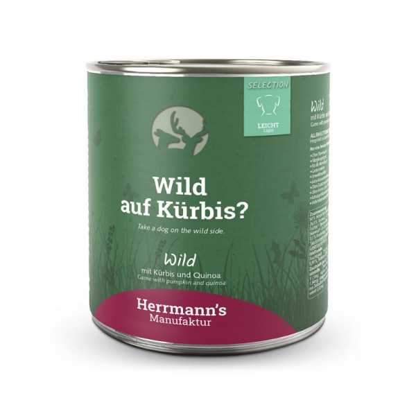 Herrmann's Selection Light Cervo con Zucca e Quinoa per Cani Vendite Flash