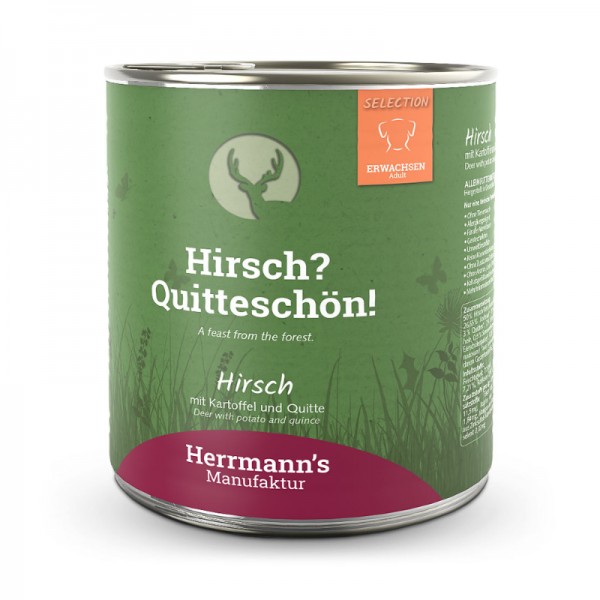 Herrmann's Selection Cervo con Patate e Mele per Cani Nuova