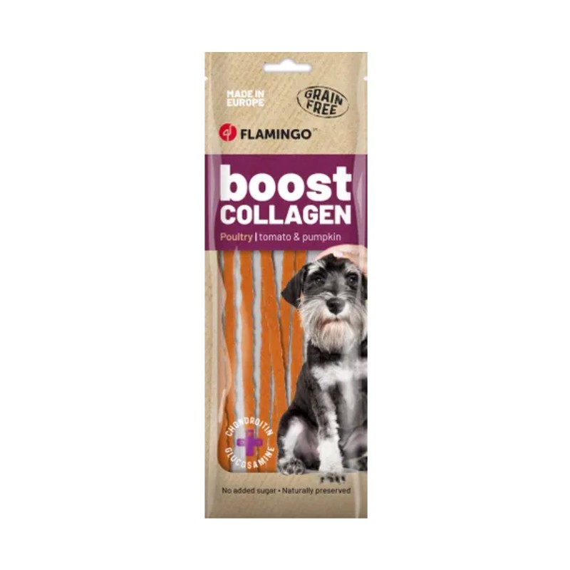 Flamingo Snack Boost Spaghetti con Pollo e Collagene per Cani Sottocosto