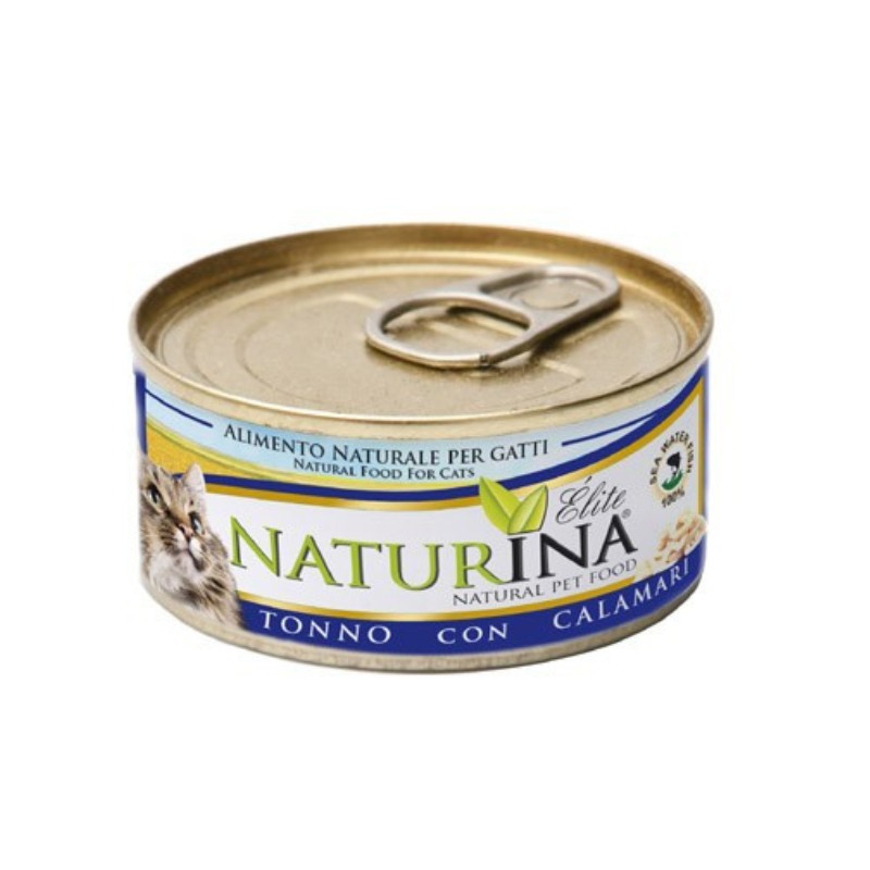 Naturina Elite Tonno con Calamari per Gatti