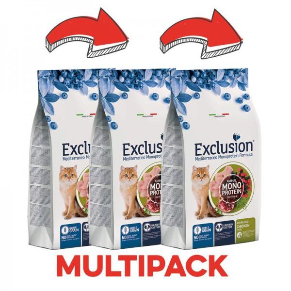 Exclusion Mediterraneo Sterilized Pollo Noble Grain per Gatti 2025