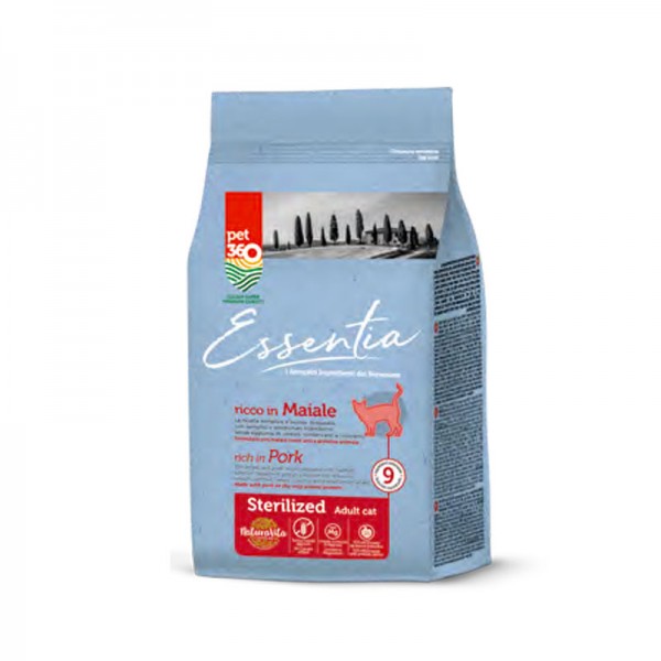 Essentia Adult Sterilized al Maiale Grain Free per Gatti 2025