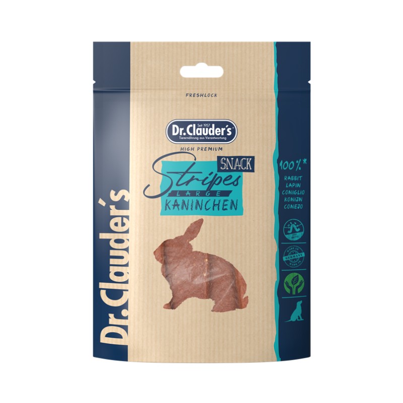 Dr Clauder's Strisce di Filetto di Coniglio Small per Cani