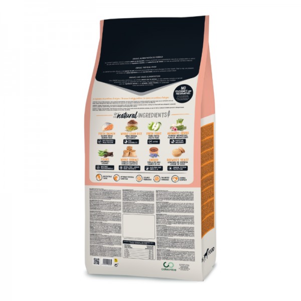 Ownat Dog Monoproteic Adult Salmone Mela e Riso per Cani Vendita Calda