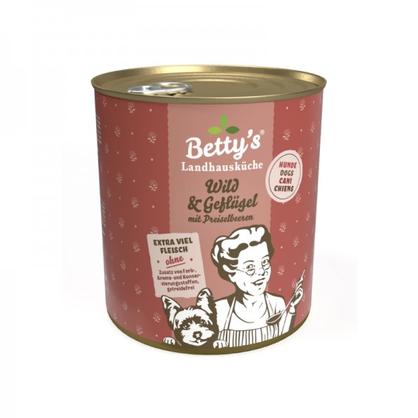 Betty's Landhausküche Selvaggina e Pollame Umido per Cani Latest stili