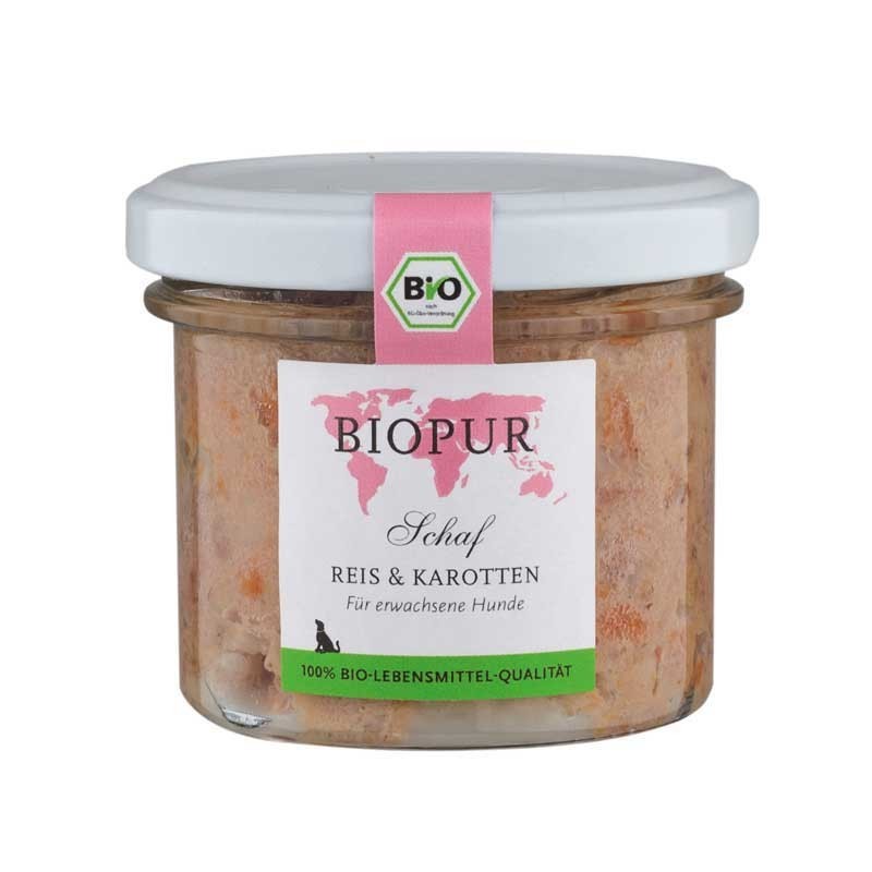 Biopur Adult Pecora Riso e Carote Umido per Cani 100 g