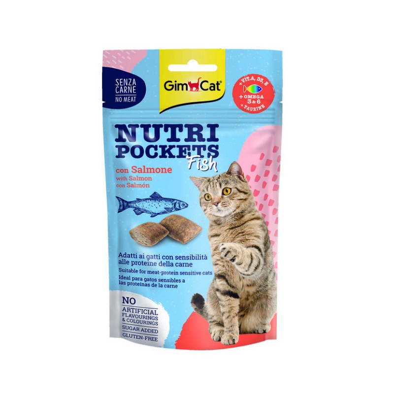 Gimpet Nutri Pockets con Salmone per Gatti