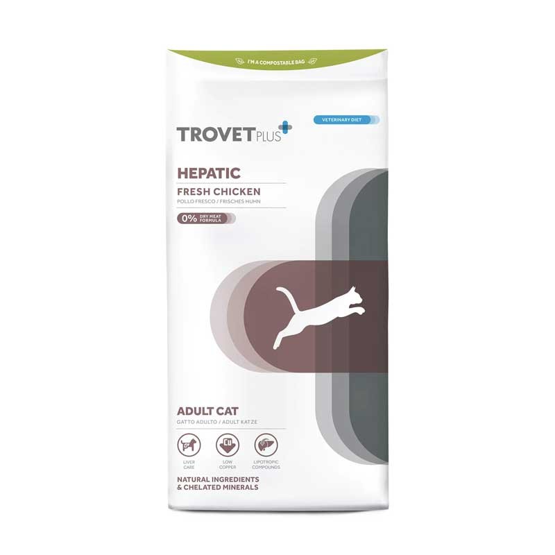 Trovet+ Hepatic Pollo Fresco per Gatti Fino al 50% di sconto