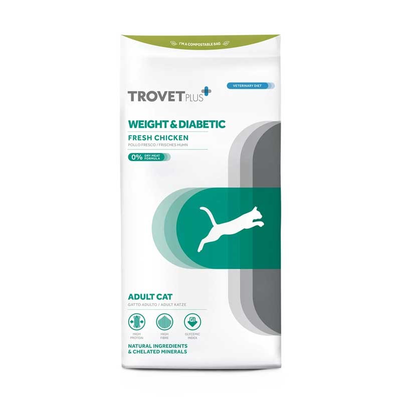 Trovet+ Weight & Diabetic Pollo Fresco per Gatti Offerta speciale della fabbrica