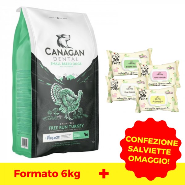 Canagan Free Run Turkey Dental Small Breed per Cani Affare Del Giorno