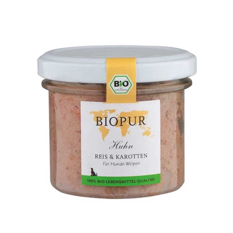 Biopur Puppy Pollo Riso e Carote Umido per Cuccioli 100 g Outlet