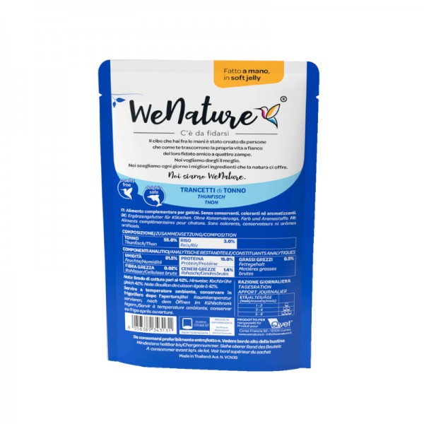 WeNature Kitten Trancetti di Tonno Soft Jelly in Busta per Gattini Vendita Economica
