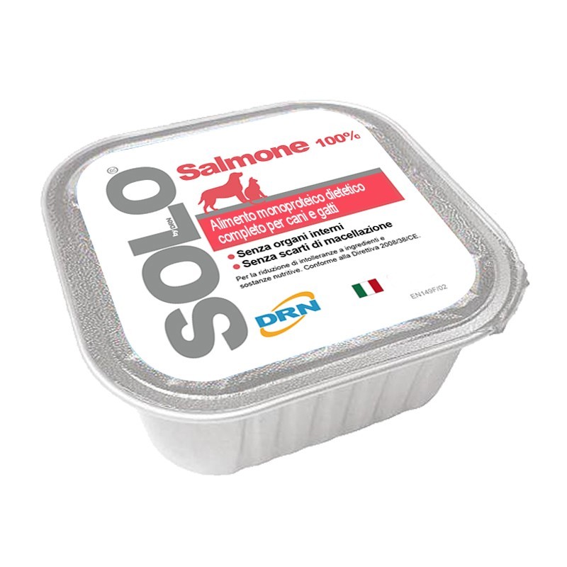 DRN Solo Salmone Umido per Cani e Gatti