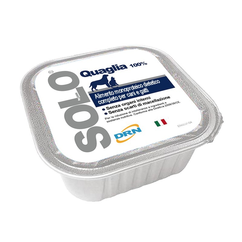 DRN Solo Quaglia Umido per Cani e Gatti