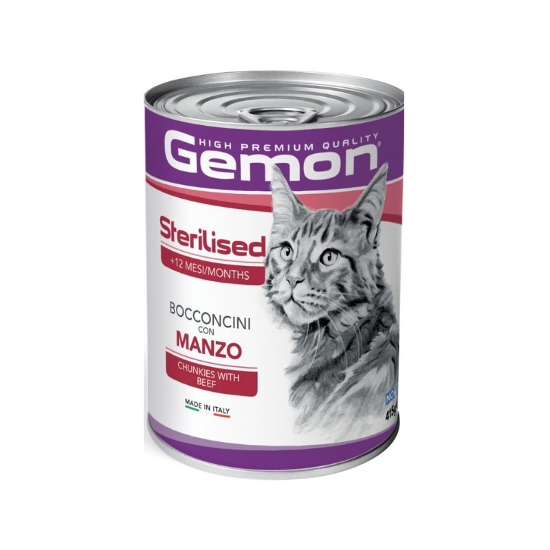 Gemon Sterilized Bocconcini di Manzo Qualità Garantita