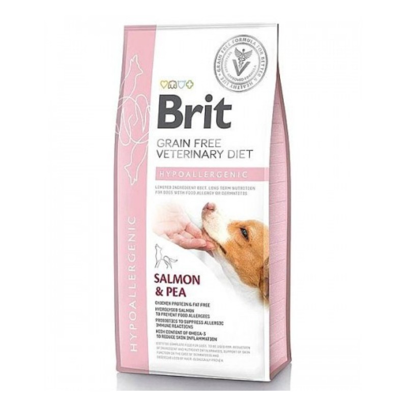 Brit Veterinary Diet Hypoallergenic Salmone e Piselli per Cani Trasporto libero internazionale