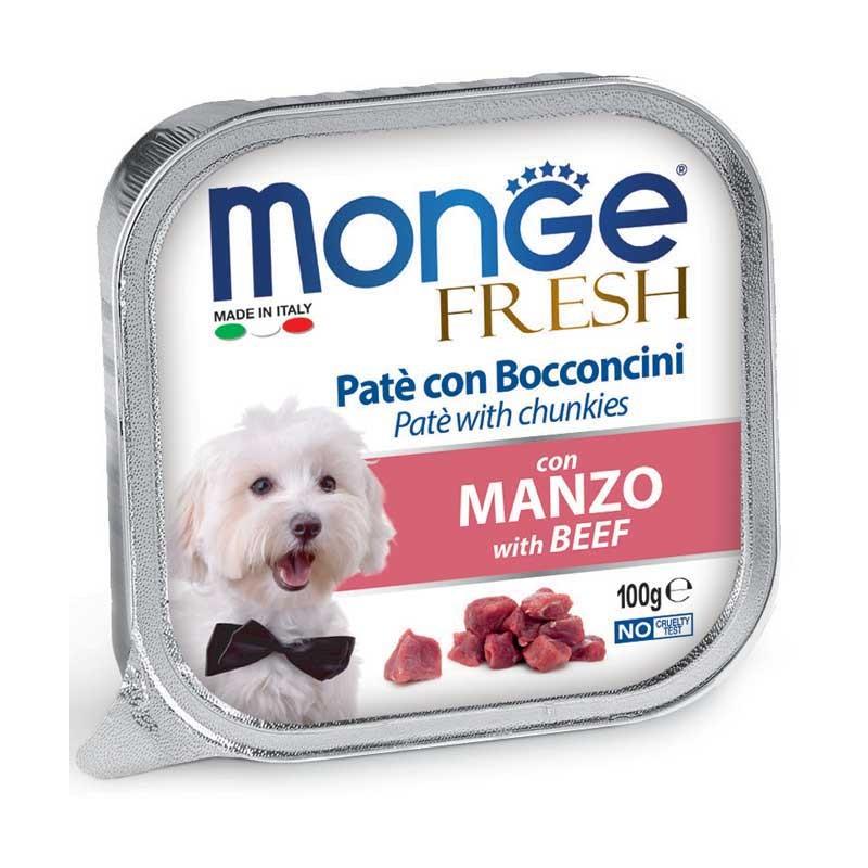Monge Fresh Adult Manzo Umido per Cani Spedizione Gratuita