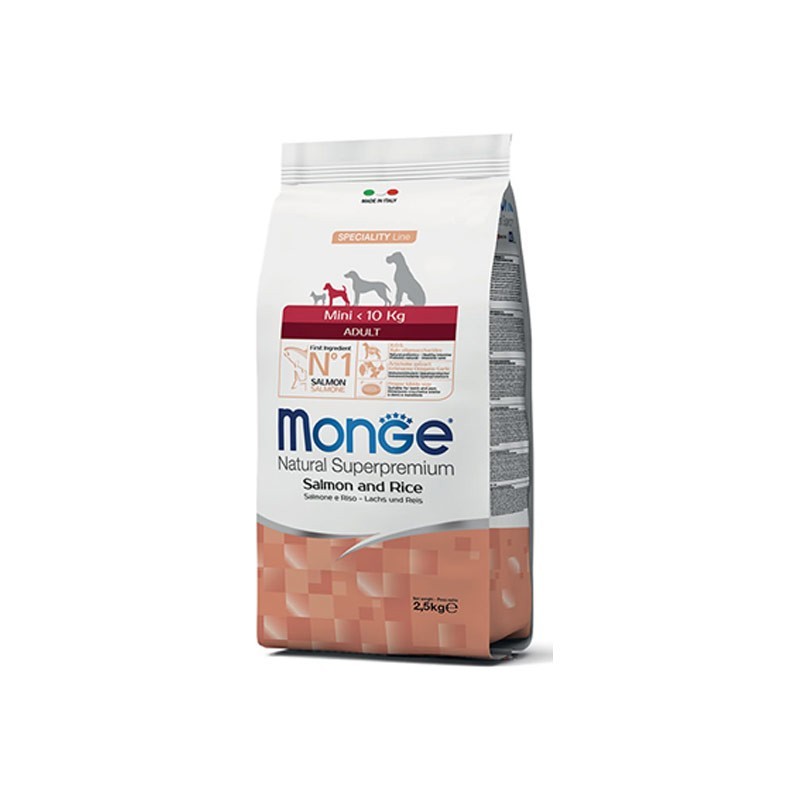 Monge Mini Adult Salmone e Riso per Cani Prezzo Ridotto